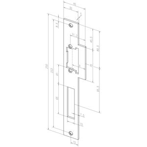 Assa Abloy, Poignée de porte, Gâche Lap Guide de pêne S-1109EST ProFix Universal - Publicité Assa Abloy, Poignée de porte, Gâche Lap Guide de pêne S-1109EST ProFix Universal - Publicité