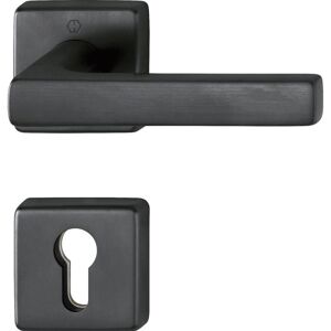 Hoppe, Poignée de porte, Garniture de porte coupe-feu DALLAS sur rosace PZ, laiton noir (Garniture de porte) - Publicité Hoppe, Poignée de porte, Garniture de porte coupe-feu DALLAS sur rosace PZ, laiton noir (Garniture de porte) - Publicité