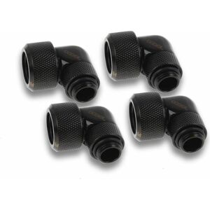 Alphacool Glaçon 16mm HardTube vissable 90?? tournant G1/4 pour tubes acryliques/laiton - 4pcs S, Raccord, Noir - Publicité Alphacool Glaçon 16mm HardTube vissable 90?? tournant G1/4 pour tubes acryliques/laiton - 4pcs S, Raccord, Noir - Publicité