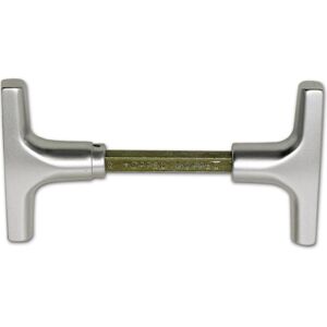 Hoppe, Ferrures de porte : accessoires, Paire de poignées de serrure de porte basculante, VK 9 mm, TS 40 - 50 mm, argent anodisé - Publicité Hoppe, Ferrures de porte : accessoires, Paire de poignées de serrure de porte basculante, VK 9 mm, TS 40 - 50 mm, argent anodisé - Publicité