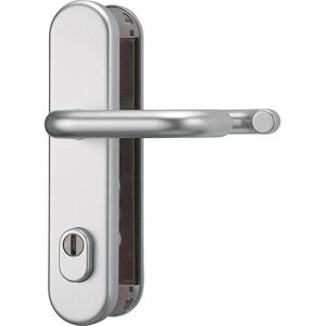 Abus, Poignée de porte, HLZS814 F1 EK Ferrure de protection ronde DG, alu. (Garniture de porte sur plaque) - Publicité Abus, Poignée de porte, HLZS814 F1 EK Ferrure de protection ronde DG, alu. (Garniture de porte sur plaque) - Publicité