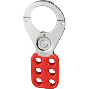 Abus, Cadenas, Fermoir en acier de type serrure-hape, 25.4mm à 3.81cm, rouge - Publicité Abus, Cadenas, Fermoir en acier de type serrure-hape, 25.4mm à 3.81cm, rouge - Publicité
