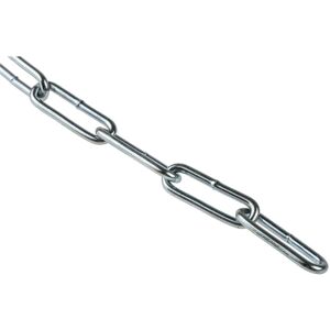 Chaîne Zinguée RS PRO - 10m - 30kg - Acier - Maillons Droits - Type de Chaîne - Publicité Chaîne Zinguée RS PRO - 10m - 30kg - Acier - Maillons Droits - Type de Chaîne - Publicité