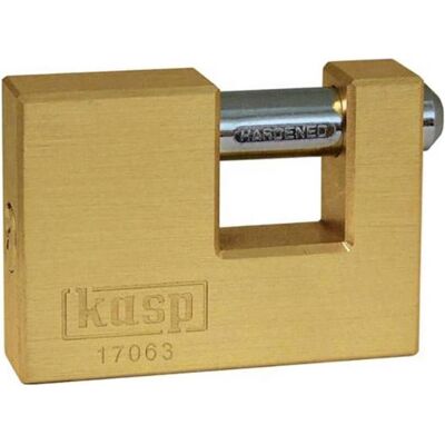 Cadenas à volets en laiton Kasp K17063D - 63mm - Publicité Cadenas à volets en laiton Kasp K17063D - 63mm - Publicité