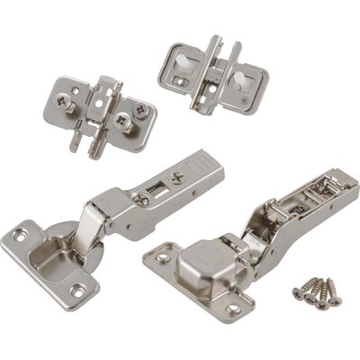 Blum, Quincaillerie pour meubles, CHARNIÈRE DEMI-CLIP SOFT CLOSE D35 107° 2PC - Publicité Blum, Quincaillerie pour meubles, CHARNIÈRE DEMI-CLIP SOFT CLOSE D35 107° 2PC - Publicité