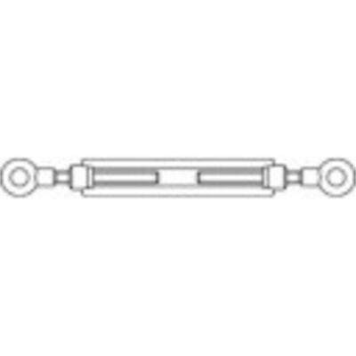TOOLCRAFT 136610 Tendeur œil & œil M6 Zinc galvanisé - Tendeur - Publicité TOOLCRAFT 136610 Tendeur œil & œil M6 Zinc galvanisé - Tendeur - Publicité
