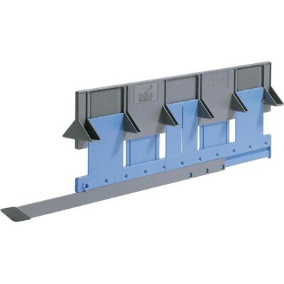 Hettich Guide de perçage mobilier - Réglable, Plastique, Bleu - Publicité Hettich Guide de perçage mobilier - Réglable, Plastique, Bleu - Publicité