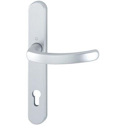 Ensemble de Poignées de Porte en Aluminium Luxembourg Hoppe - 92mm Réversible - Extérieur & Cadre - Publicité Ensemble de Poignées de Porte en Aluminium Luxembourg Hoppe - 92mm Réversible - Extérieur & Cadre - Publicité