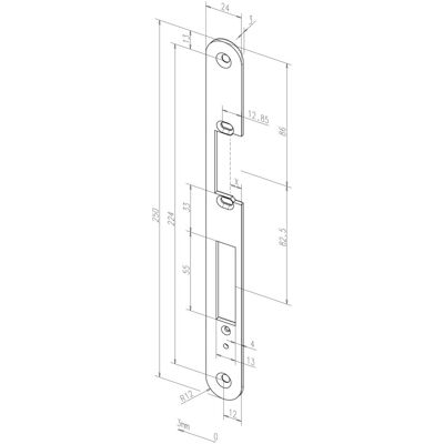 Assa Abloy, Cylindre de serrure, Gâche S-909 galvanisée DIN-R -------90940-05 (Cylindre profilé) - Publicité Assa Abloy, Cylindre de serrure, Gâche S-909 galvanisée DIN-R -------90940-05 (Cylindre profilé) - Publicité