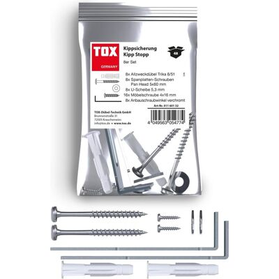 TOX Ensemble de Sécurité Mobilier Kipp Stopp 8 St. - Sécurité Mobilier - Publicité TOX Ensemble de Sécurité Mobilier Kipp Stopp 8 St. - Sécurité Mobilier - Publicité