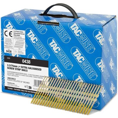 Tacwise 0438 75mm Clous de Charpente Galvanisés - Clous - Publicité Tacwise 0438 75mm Clous de Charpente Galvanisés - Clous - Publicité