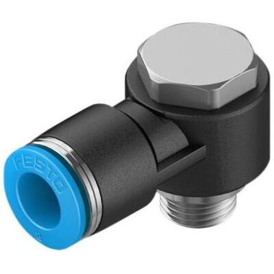 Festo, Vis : accessoires, Push-in Elbow Fitting, Male G1/8, 8mm - Publicité Festo, Vis : accessoires, Push-in Elbow Fitting, Male G1/8, 8mm - Publicité