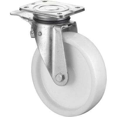 BS Rollen, Roulettes pour meubles, Roue pivotante à usage intensif Roue Ø 200 mm Capacité de charge 600 kg avec frein Plastique - Publicité BS Rollen, Roulettes pour meubles, Roue pivotante à usage intensif Roue Ø 200 mm Capacité de charge 600 kg avec frein Plastique - Publicité