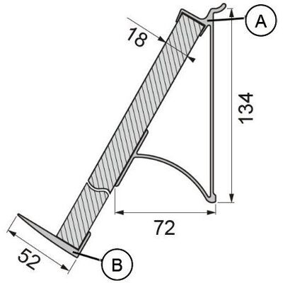 OK-Line, Mobilier : équipements, Profilé de maintien pour serre-livres / étagère de présentation Wall System (1 pcs) - Publicité OK-Line, Mobilier : équipements, Profilé de maintien pour serre-livres / étagère de présentation Wall System (1 pcs) - Publicité