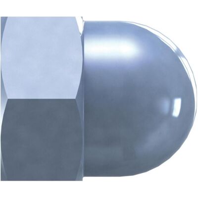 REISSER - DIN 1587 M6 - Blue passivated - Cap nut - Publicité REISSER - DIN 1587 M6 - Blue passivated - Cap nut - Publicité
