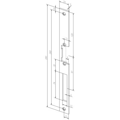 Assa Abloy, Poignée de porte, FF Gâche S-604-------39402-01280mm long gris universel (Garniture de porte, Poignée de porte) - Publicité Assa Abloy, Poignée de porte, FF Gâche S-604-------39402-01280mm long gris universel (Garniture de porte, Poignée de porte) - Publicité