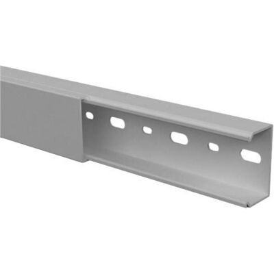 GGK 2861 Goulotte de câbles - Gris clair - 2000x40x27mm - Publicité GGK 2861 Goulotte de câbles - Gris clair - 2000x40x27mm - Publicité
