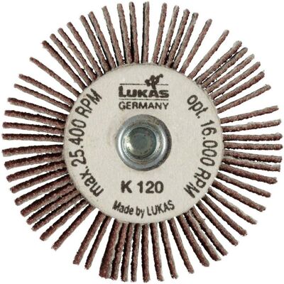 Lukas, Abrasifs, LUKAS-ERZETT A2207050200080 Fächerschleifer mit M6 Innengew. SFI universal 50x20 (20) - Publicité Lukas, Abrasifs, LUKAS-ERZETT A2207050200080 Fächerschleifer mit M6 Innengew. SFI universal 50x20 (20) - Publicité