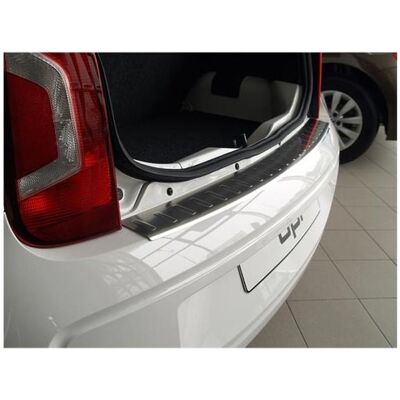 Avisa, Support plaque d'immatriculation, Protection du seuil de chargement en acier inoxydable pour la VW Up de 2012 à 2020 (Arrière) - Publicité Avisa, Support plaque d'immatriculation, Protection du seuil de chargement en acier inoxydable pour la VW Up de 2012 à 2020 (Arrière) - Publicité