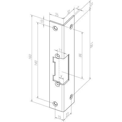 Assa Abloy, Ferrures de porte : accessoires, FF Gâche KIW 097-------09701-01couleur or Universel - Publicité Assa Abloy, Ferrures de porte : accessoires, FF Gâche KIW 097-------09701-01couleur or Universel - Publicité