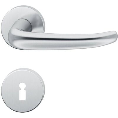 Ensemble de poignées de porte en acier inoxydable FSB - Rond 135mm - Portes extérieures - Publicité Ensemble de poignées de porte en acier inoxydable FSB - Rond 135mm - Portes extérieures - Publicité
