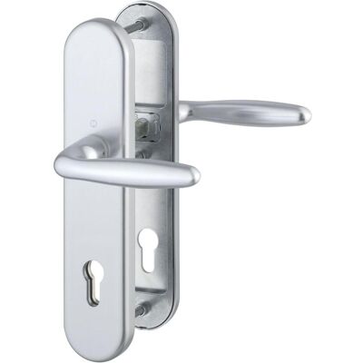 Ensemble de poignées de porte et fenêtre Hoppe VERONAP - PZ 88, Argent - Publicité Ensemble de poignées de porte et fenêtre Hoppe VERONAP - PZ 88, Argent - Publicité