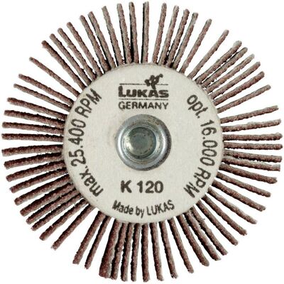 Lukas, Abrasifs, LUKAS-ERZETT A2207030050120 Fächerschleifer mit M4 Innengew. SFI universal 30x5 (30) - Publicité Lukas, Abrasifs, LUKAS-ERZETT A2207030050120 Fächerschleifer mit M4 Innengew. SFI universal 30x5 (30) - Publicité