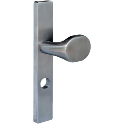 MSL, Poignée de porte, Entrée à bouton 5972 Inox mat, RZ 78 (Garniture de porte sur plaque) - Publicité MSL, Poignée de porte, Entrée à bouton 5972 Inox mat, RZ 78 (Garniture de porte sur plaque) - Publicité