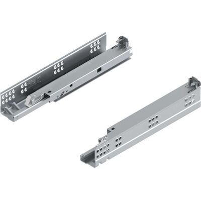 Blum, Coulisses de tiroirs, Tandem Blumotion plus 560H Guidage inférieur Ferrure de meuble longueur 300 mm - Publicité Blum, Coulisses de tiroirs, Tandem Blumotion plus 560H Guidage inférieur Ferrure de meuble longueur 300 mm - Publicité