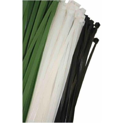 EDM, Collier de serrage, Colliers de serrage en nylon 48409 Noir 300 x 8 mm (100 pièces) (300 mm, 100 pcs) - Publicité EDM, Collier de serrage, Colliers de serrage en nylon 48409 Noir 300 x 8 mm (100 pièces) (300 mm, 100 pcs) - Publicité