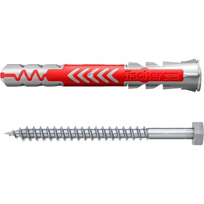 Fischertechnik Fischer DuoPower 10 x 80 S K NV Chevilles - Kit Tasselli - Publicité Fischertechnik Fischer DuoPower 10 x 80 S K NV Chevilles - Kit Tasselli - Publicité