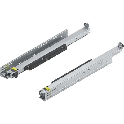 Blum, Coulisses de tiroirs, Roulements à double extension MOVENTO 760H/766H, TIP-ON - Publicité Blum, Coulisses de tiroirs, Roulements à double extension MOVENTO 760H/766H, TIP-ON - Publicité
