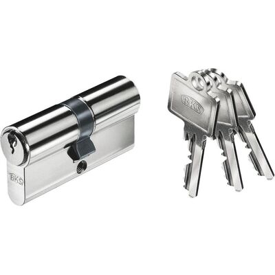 BKS, Cylindre de serrure, Cylindre double industriel PZ88 31/35mm, parties différentes Laiton mat - Publicité BKS, Cylindre de serrure, Cylindre double industriel PZ88 31/35mm, parties différentes Laiton mat - Publicité