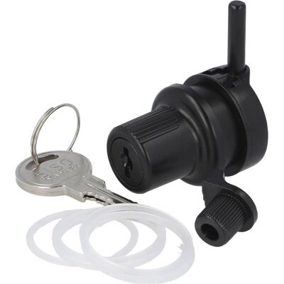 Siso 14.09.108-4 Verrou de porte en verre - Zamak, noir, cylindre 20mm - Publicité Siso 14.09.108-4 Verrou de porte en verre - Zamak, noir, cylindre 20mm - Publicité