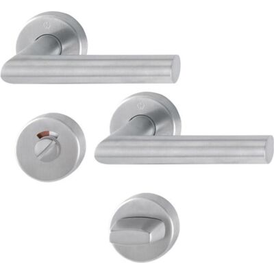 Ensemble de Poignées de Porte Intérieure en Acier Inoxydable Hoppe - Modèle E1400/42H/42HKVS - Publicité Ensemble de Poignées de Porte Intérieure en Acier Inoxydable Hoppe - Modèle E1400/42H/42HKVS - Publicité