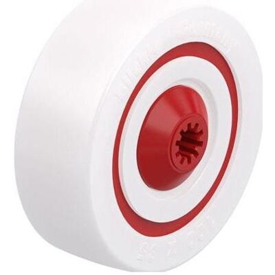 Blickle, Roulettes pour meubles, POW 100/10KF, Roller, 500 kg, Weiss, Deutschland, 1 Stück(e), 100 mm - Publicité Blickle, Roulettes pour meubles, POW 100/10KF, Roller, 500 kg, Weiss, Deutschland, 1 Stück(e), 100 mm - Publicité