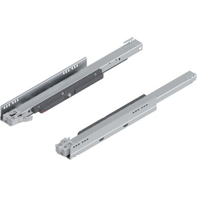 Blum, Coulisses de tiroirs, LEGRABOX rail d'armoire avec TIP-ON, extension complète, 40 kg, NL 500 mm, gauche/droite, galvanisé - Publicité Blum, Coulisses de tiroirs, LEGRABOX rail d'armoire avec TIP-ON, extension complète, 40 kg, NL 500 mm, gauche/droite, galvanisé - Publicité