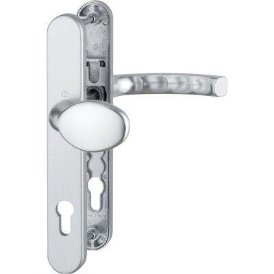 Ensemble de poignées de porte et fenêtre Hoppe LIÈGE - aluminium, argent, bouton fixe extérieur - Publicité Ensemble de poignées de porte et fenêtre Hoppe LIÈGE - aluminium, argent, bouton fixe extérieur - Publicité
