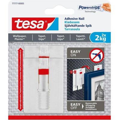 tesa, Ruban adhésif, 77777 Système de montage. 2X2kg (120 mm) - Publicité tesa, Ruban adhésif, 77777 Système de montage. 2X2kg (120 mm) - Publicité