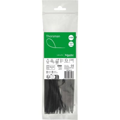 Schneider Electric - Thorsman 200x2.5 - Noir - Attache pour câbles - Publicité Schneider Electric - Thorsman 200x2.5 - Noir - Attache pour câbles - Publicité