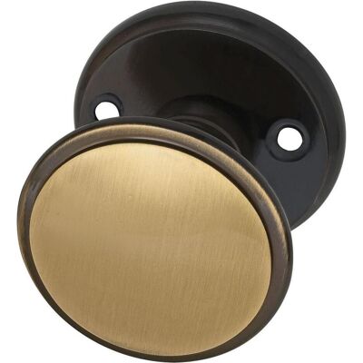 Marchesi Flachform Ø55 mm Laiton patiné - Rosette Ø60 x 3 - bouton de porte - Publicité Marchesi Flachform Ø55 mm Laiton patiné - Rosette Ø60 x 3 - bouton de porte - Publicité