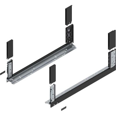 Blum, Coulisses de tiroirs, LEGRABOX free, chambranle hauteur C, NL 650, noir carbone mat - Publicité Blum, Coulisses de tiroirs, LEGRABOX free, chambranle hauteur C, NL 650, noir carbone mat - Publicité