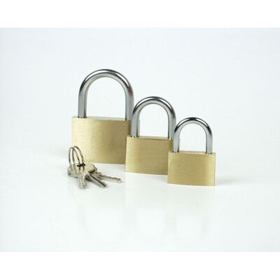 Mannesmann, Cadenas, Kit de serrures 3 pièces (25,30+40 mm) SB - Publicité Mannesmann, Cadenas, Kit de serrures 3 pièces (25,30+40 mm) SB - Publicité
