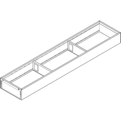 Blum, Coulisses de tiroirs, Cadre pour tiroir AMBIA-LINE Design acier étroit 100mm - Publicité Blum, Coulisses de tiroirs, Cadre pour tiroir AMBIA-LINE Design acier étroit 100mm - Publicité