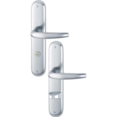 Ensemble de panneau long Hoppe - aluminium, 78mm, porte intérieure - Publicité Ensemble de panneau long Hoppe - aluminium, 78mm, porte intérieure - Publicité