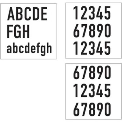 DOTLUX 4751 Ensemble de numéros - 0-9, a-h, 8,5cm - Publicité DOTLUX 4751 Ensemble de numéros - 0-9, a-h, 8,5cm - Publicité