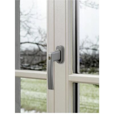 Abus, Protection contre le cambriolage + système d'alarme, Poignée de fenêtre verrouillable Sil - Publicité Abus, Protection contre le cambriolage + système d'alarme, Poignée de fenêtre verrouillable Sil - Publicité