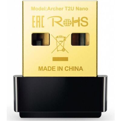 TP-Link ARCHER T2U NANO NANO AC600 NANO (USB), Adaptateur réseau, Noir - Publicité TP-Link ARCHER T2U NANO NANO AC600 NANO (USB), Adaptateur réseau, Noir - Publicité