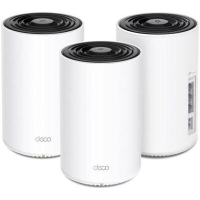 TP-Link Deco PX10 - AX1500 + AV1000 Whole Home Powerline Mesh WiFi 6 System (3er-Pack), CPL, Blanc - Publicité TP-Link Deco PX10 - AX1500 + AV1000 Whole Home Powerline Mesh WiFi 6 System (3er-Pack), CPL, Blanc - Publicité
