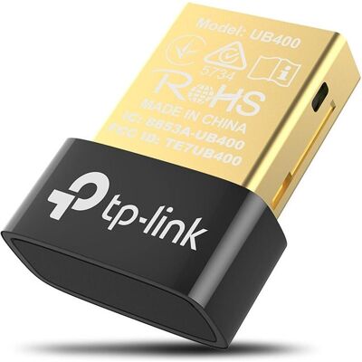 TP-Link UB400 (Récepteur), Adaptateur audio Bluetooth, Noir, Or - Publicité TP-Link UB400 (Récepteur), Adaptateur audio Bluetooth, Noir, Or - Publicité